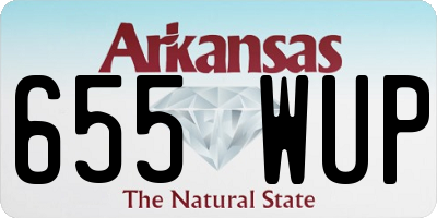 AR license plate 655WUP