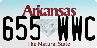 AR license plate 655WWC