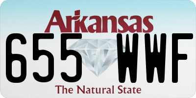 AR license plate 655WWF