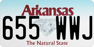 AR license plate 655WWJ