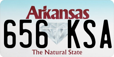 AR license plate 656KSA
