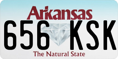 AR license plate 656KSK