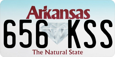 AR license plate 656KSS