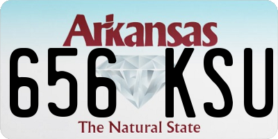AR license plate 656KSU