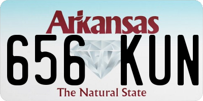 AR license plate 656KUN