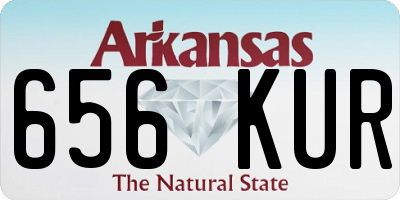 AR license plate 656KUR
