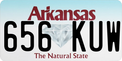 AR license plate 656KUW