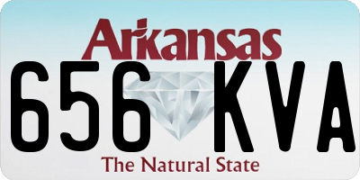 AR license plate 656KVA