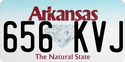AR license plate 656KVJ