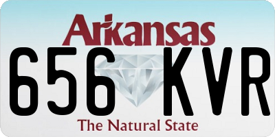 AR license plate 656KVR