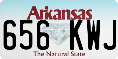 AR license plate 656KWJ