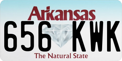 AR license plate 656KWK