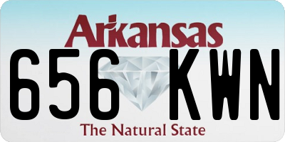 AR license plate 656KWN