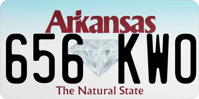 AR license plate 656KWO