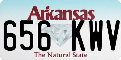 AR license plate 656KWV