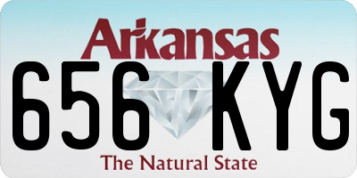AR license plate 656KYG