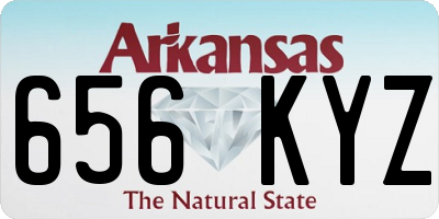 AR license plate 656KYZ