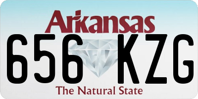 AR license plate 656KZG