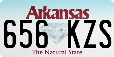 AR license plate 656KZS