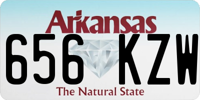 AR license plate 656KZW