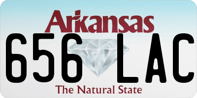 AR license plate 656LAC