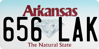 AR license plate 656LAK