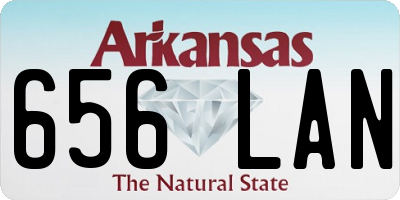 AR license plate 656LAN