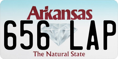 AR license plate 656LAP