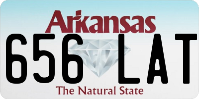 AR license plate 656LAT