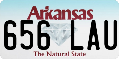 AR license plate 656LAU