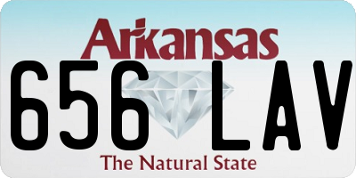 AR license plate 656LAV