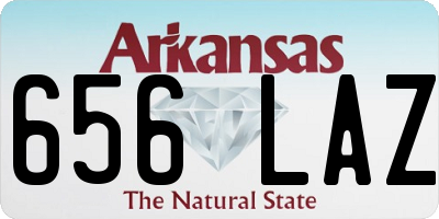 AR license plate 656LAZ