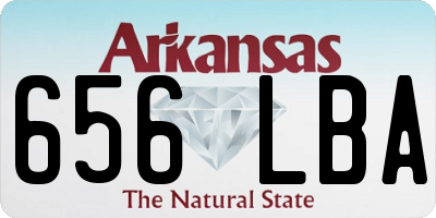 AR license plate 656LBA