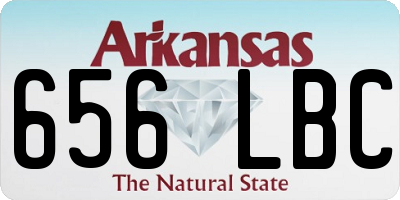AR license plate 656LBC