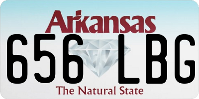 AR license plate 656LBG