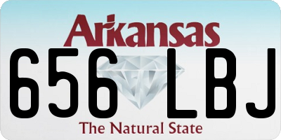 AR license plate 656LBJ