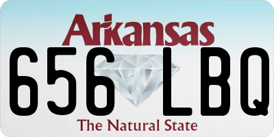 AR license plate 656LBQ