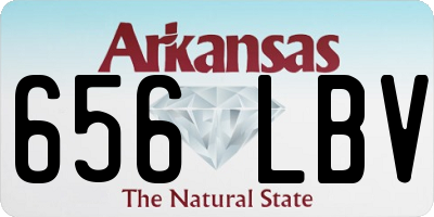 AR license plate 656LBV