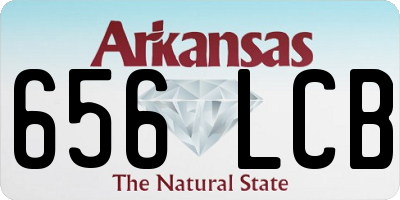 AR license plate 656LCB