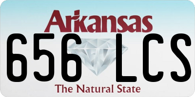 AR license plate 656LCS