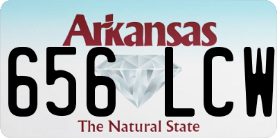 AR license plate 656LCW