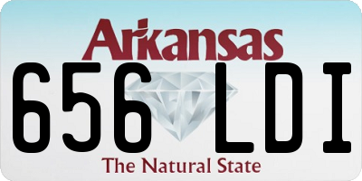 AR license plate 656LDI