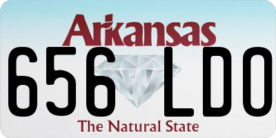 AR license plate 656LDO