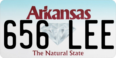 AR license plate 656LEE