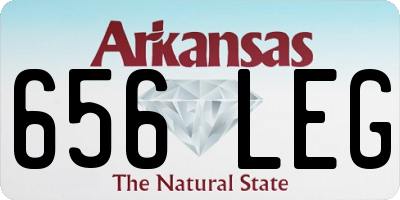 AR license plate 656LEG