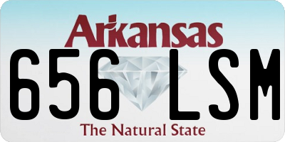 AR license plate 656LSM