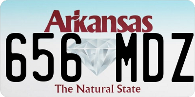 AR license plate 656MDZ