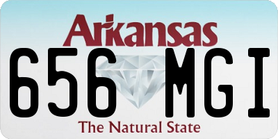 AR license plate 656MGI
