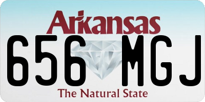 AR license plate 656MGJ