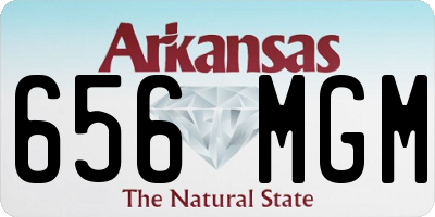 AR license plate 656MGM